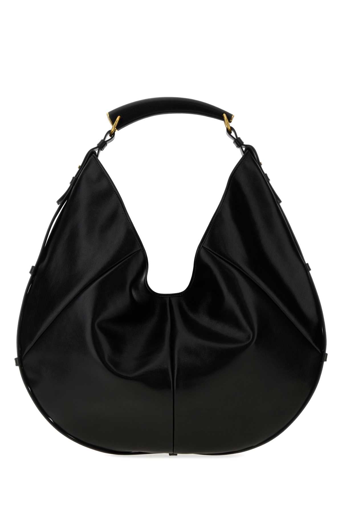 Saint Laurent Women Black Leather Mombasa Shoulder Bag SAINT LAURENT
