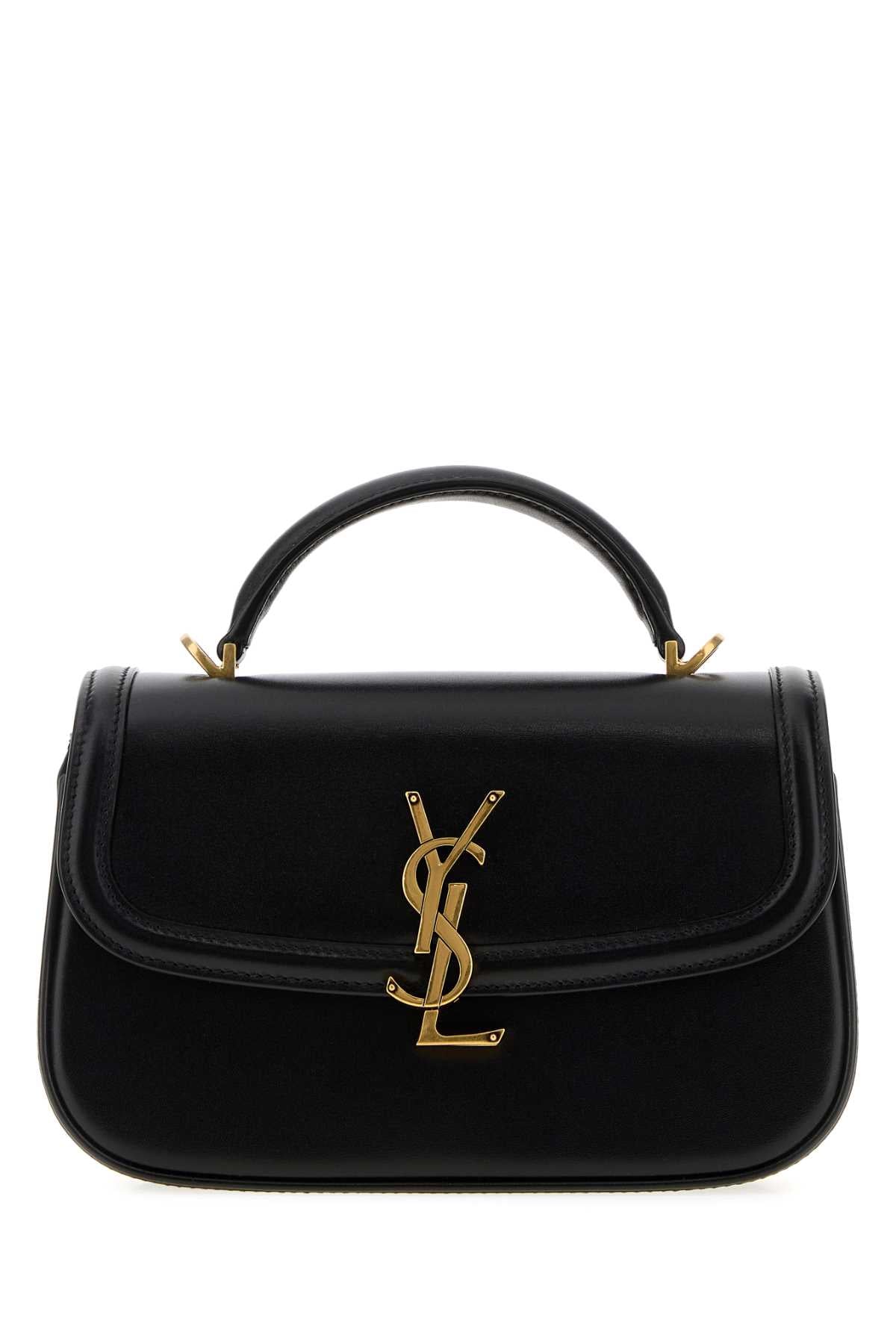 Saint Laurent Women Black Leather Mini Solferino Handbag SAINT LAURENT
