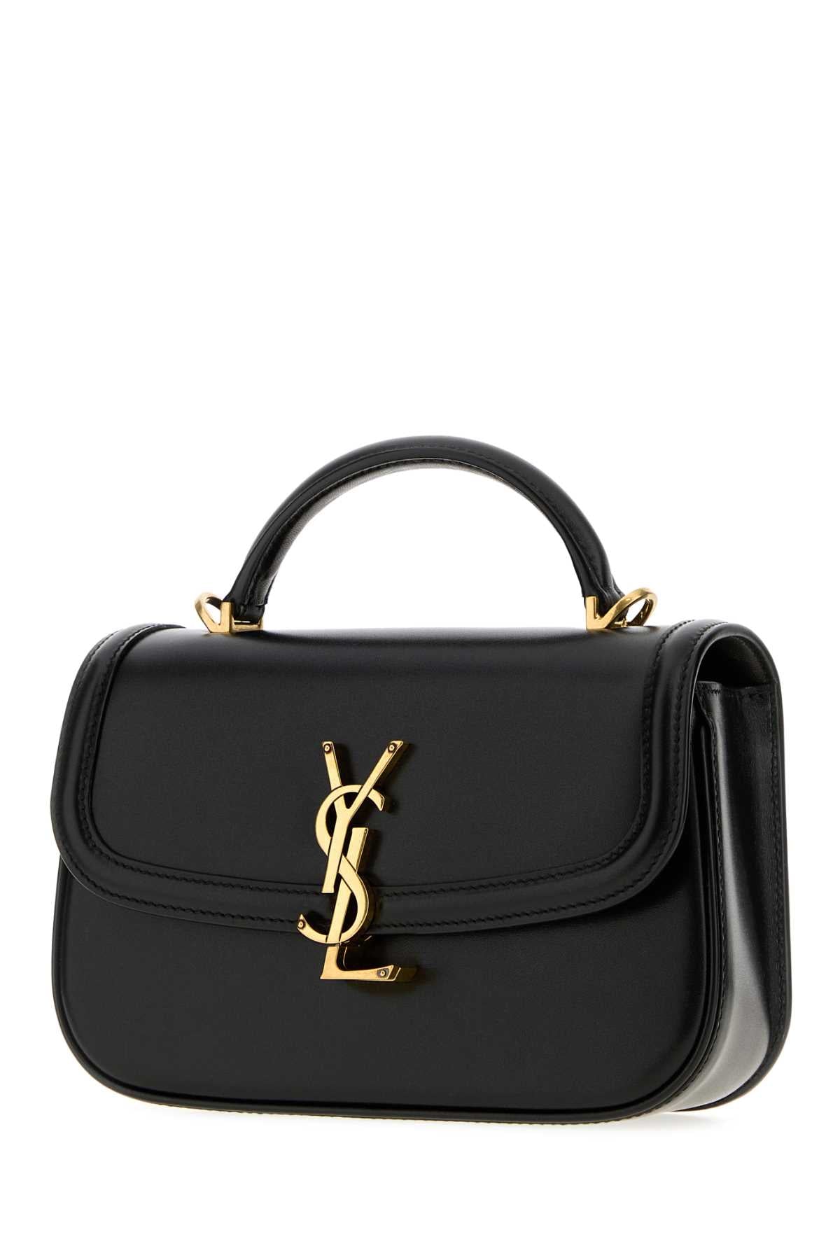 Saint Laurent Women Black Leather Mini Solferino Handbag SAINT LAURENT