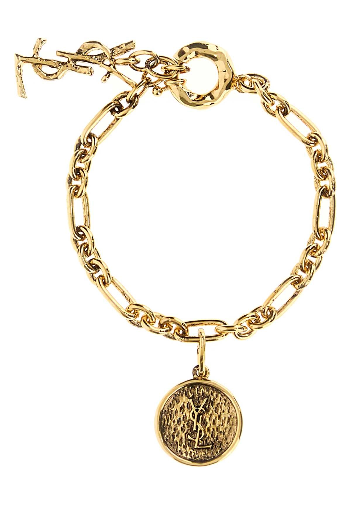 Saint Laurent Women Gold Metal Bracelet SAINT LAURENT