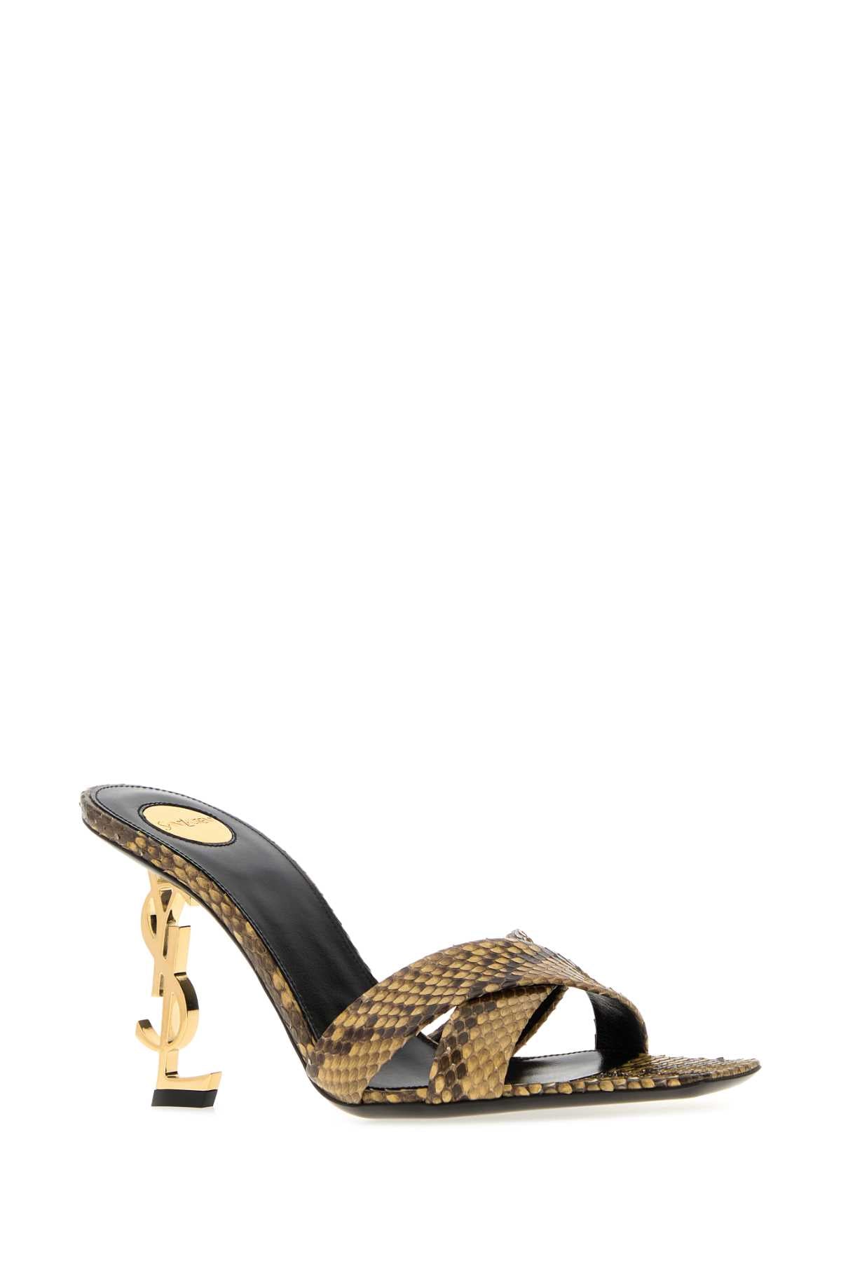 Saint Laurent Women Printed Leather Opyum 85 Mules SAINT LAURENT