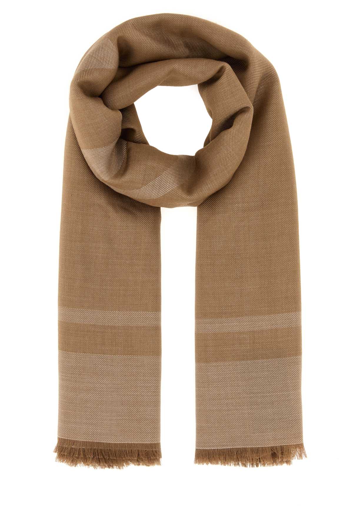 Saint Laurent Women Biscuit Cashmere Blend Scarf SAINT LAURENT
