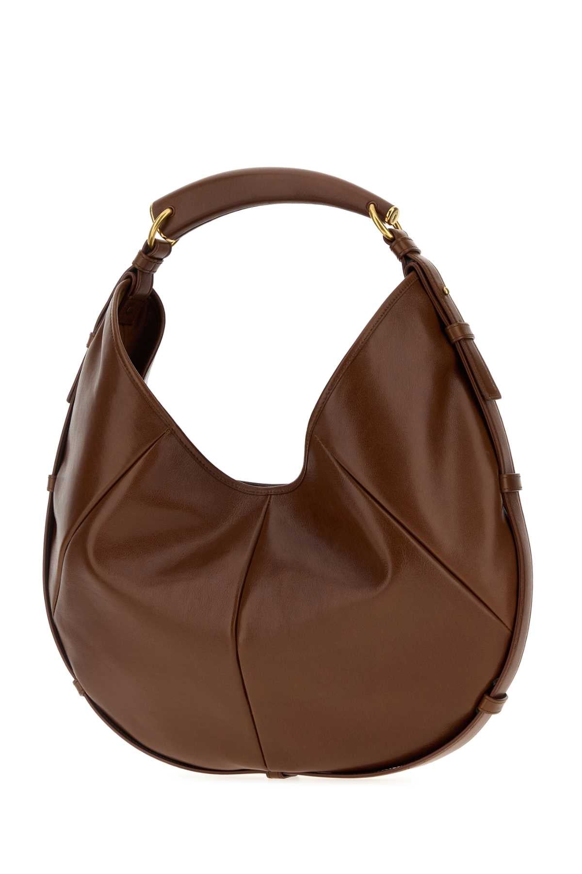 Saint Laurent Women Brown Leather Medium Mombasa Shoulder Bag SAINT LAURENT