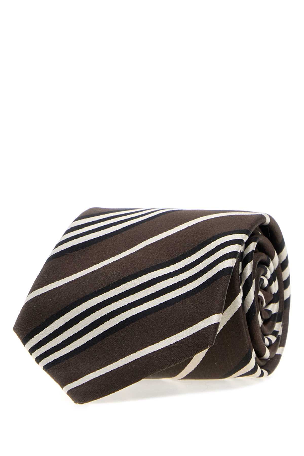 Saint Laurent Men Embroidered Silk Tie SAINT LAURENT