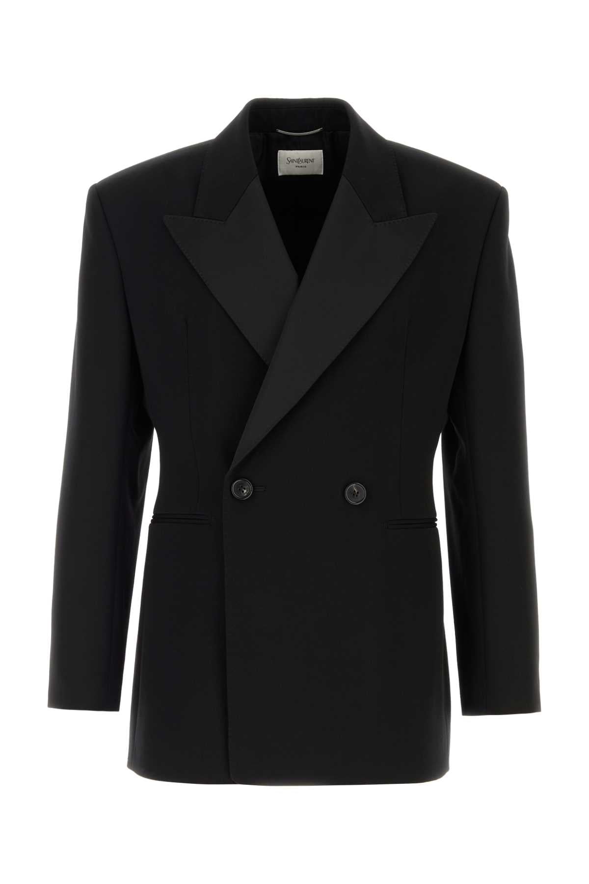 Saint Laurent Men Veste Croise'e Grain De Poudre SAINT LAURENT