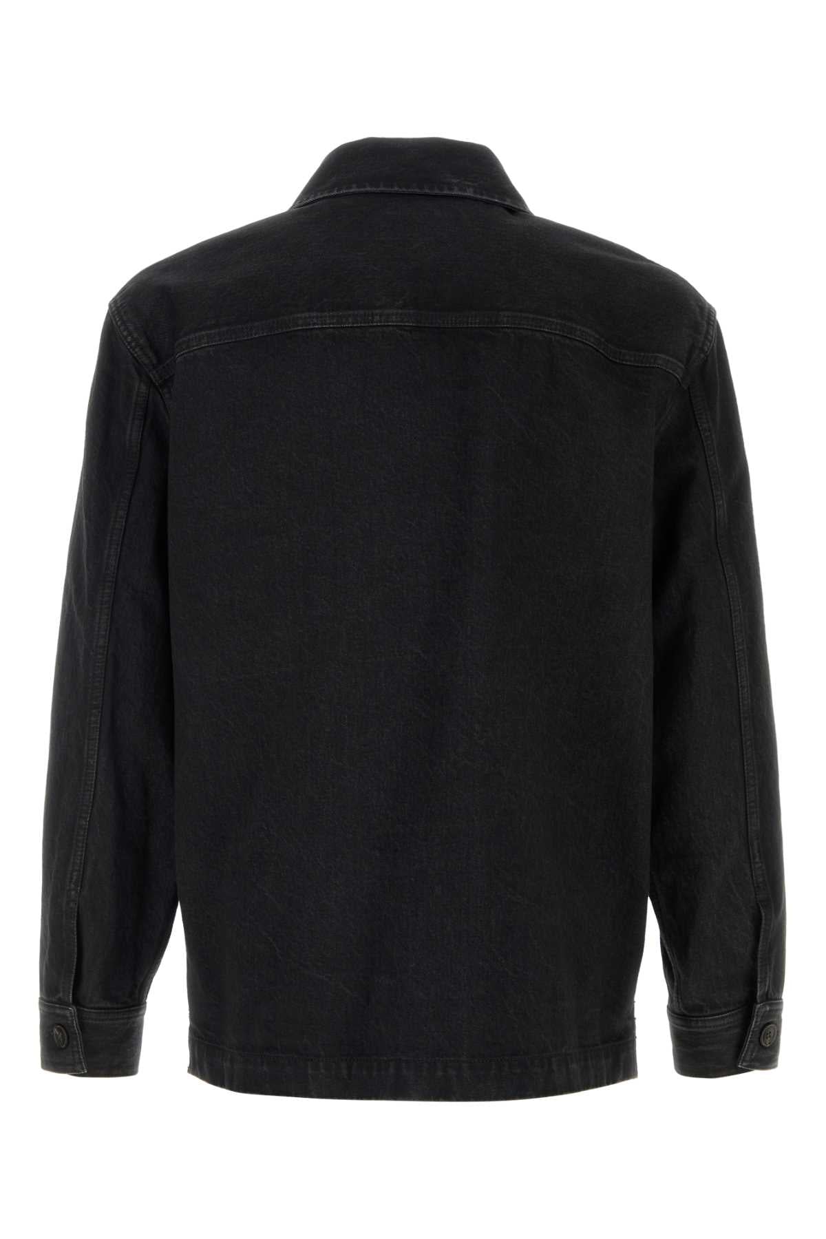 Saint Laurent Men Black Denim Overshirt SAINT LAURENT