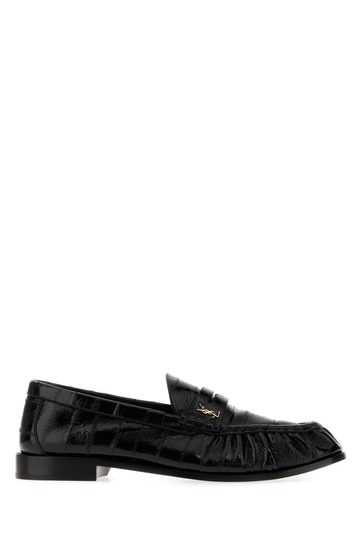 Saint Laurent Men Black Leather Le Loafers Loafers SAINT LAURENT