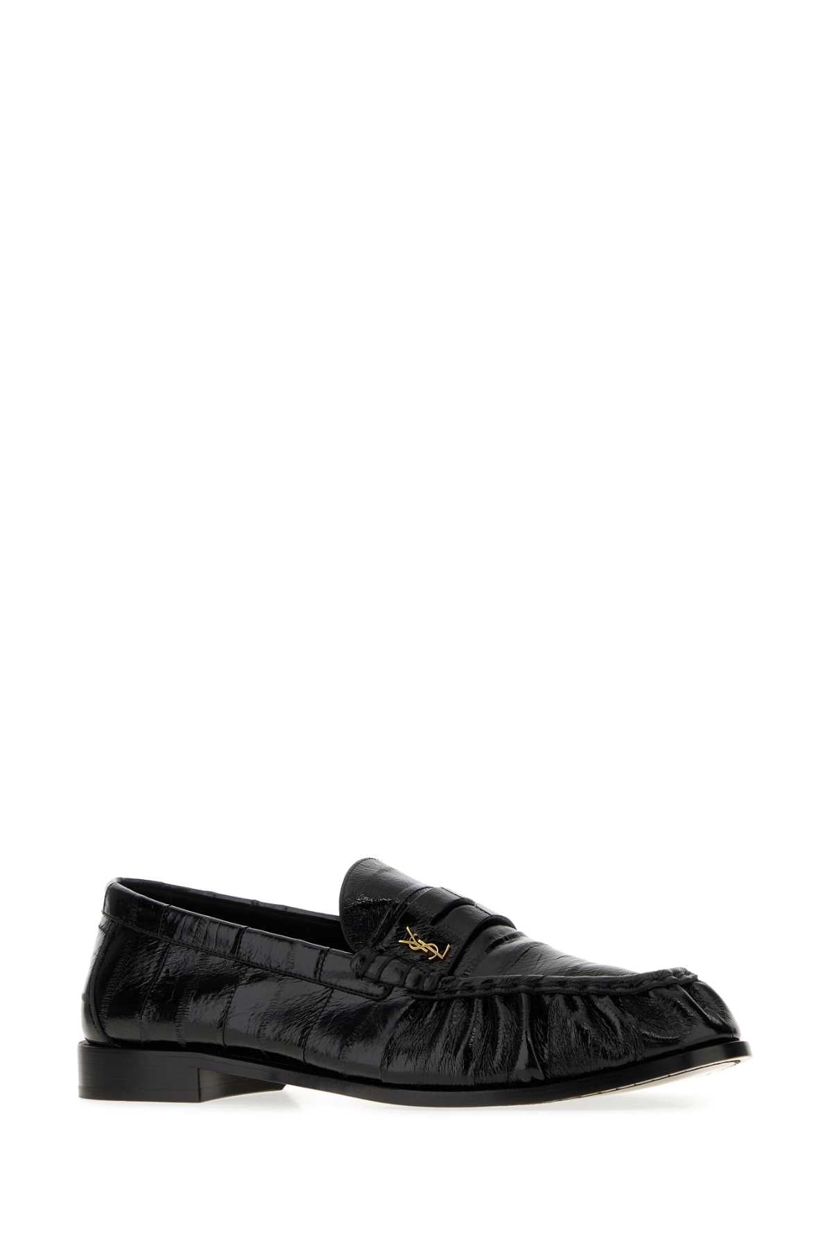 Saint Laurent Men Black Leather Le Loafers Loafers SAINT LAURENT