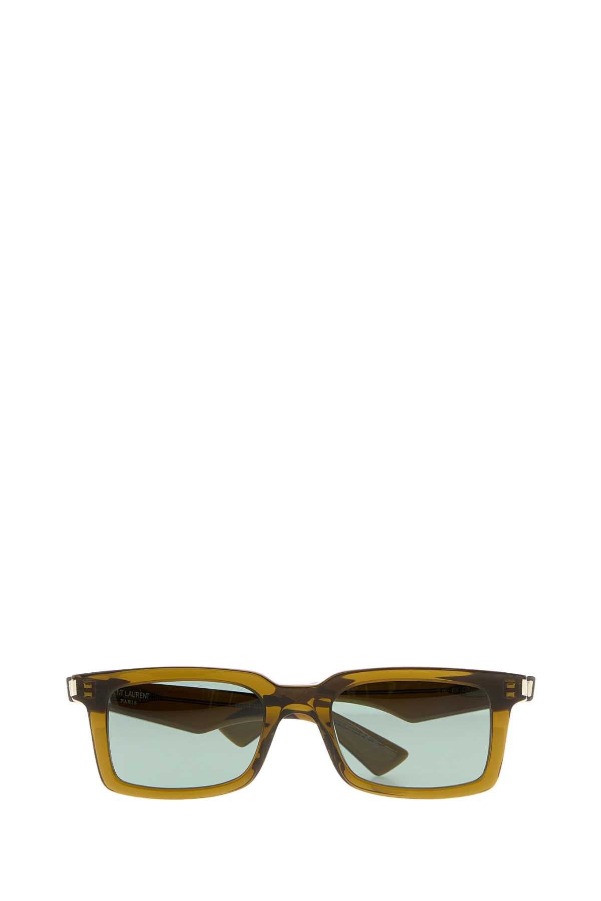 Saint Laurent Men Brown Acetate Sl 860 Sunglasses SAINT LAURENT