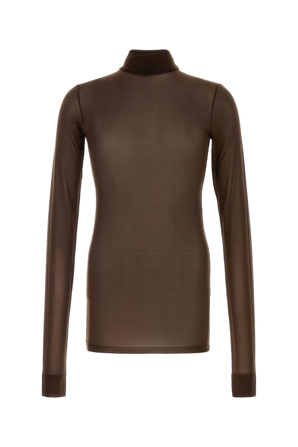 Saint Laurent Men Brown Jersey Top SAINT LAURENT