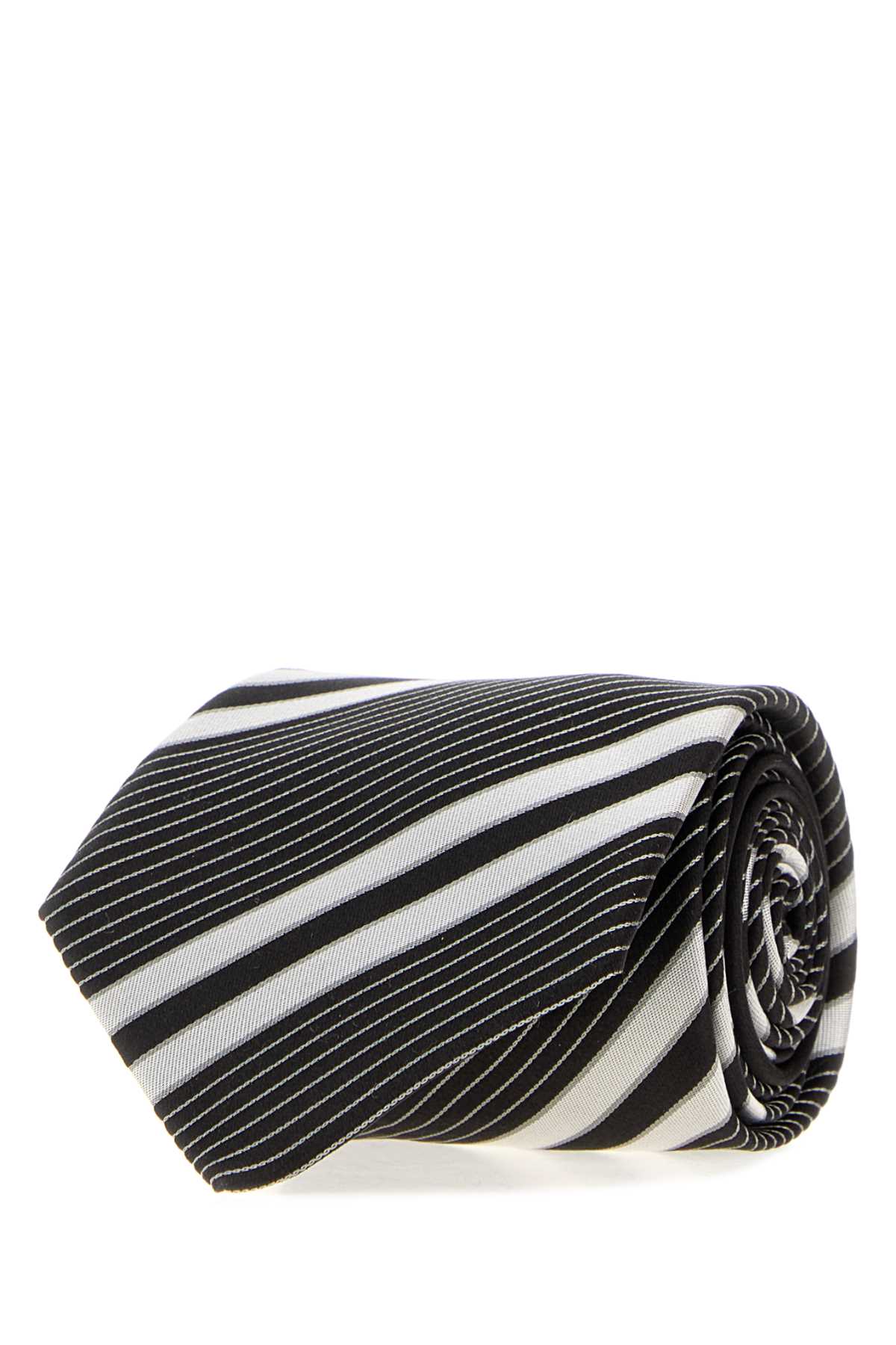 Saint Laurent Men Embroidered Jacquard Tie SAINT LAURENT