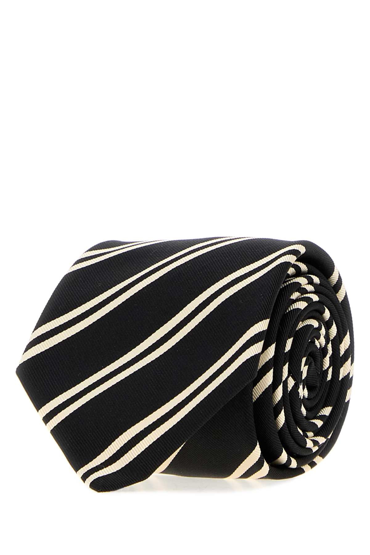 Saint Laurent Men Embroidered Jacquard Tie SAINT LAURENT