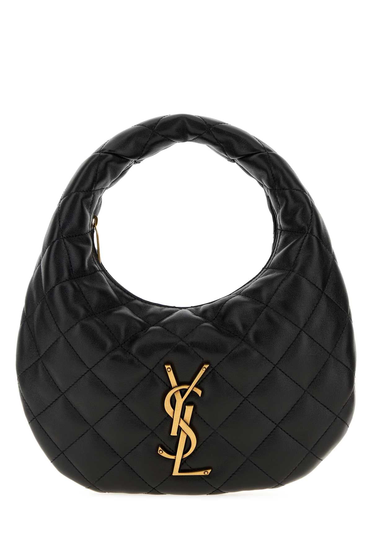 Saint Laurent Women Black Nappa Leather Icarino Shoulder Bag SAINT LAURENT