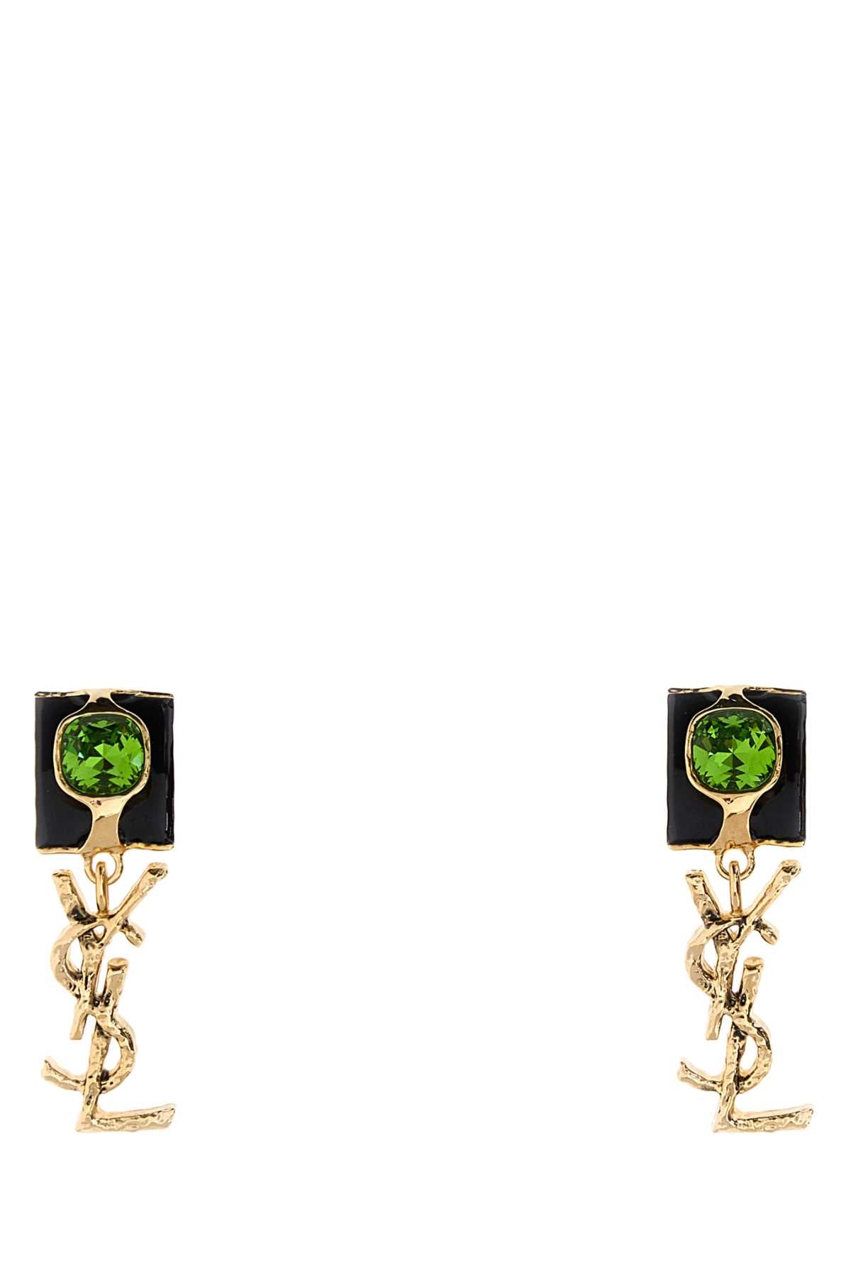 Saint Laurent Women Multicolor Metal Cassandre Earrings SAINT LAURENT