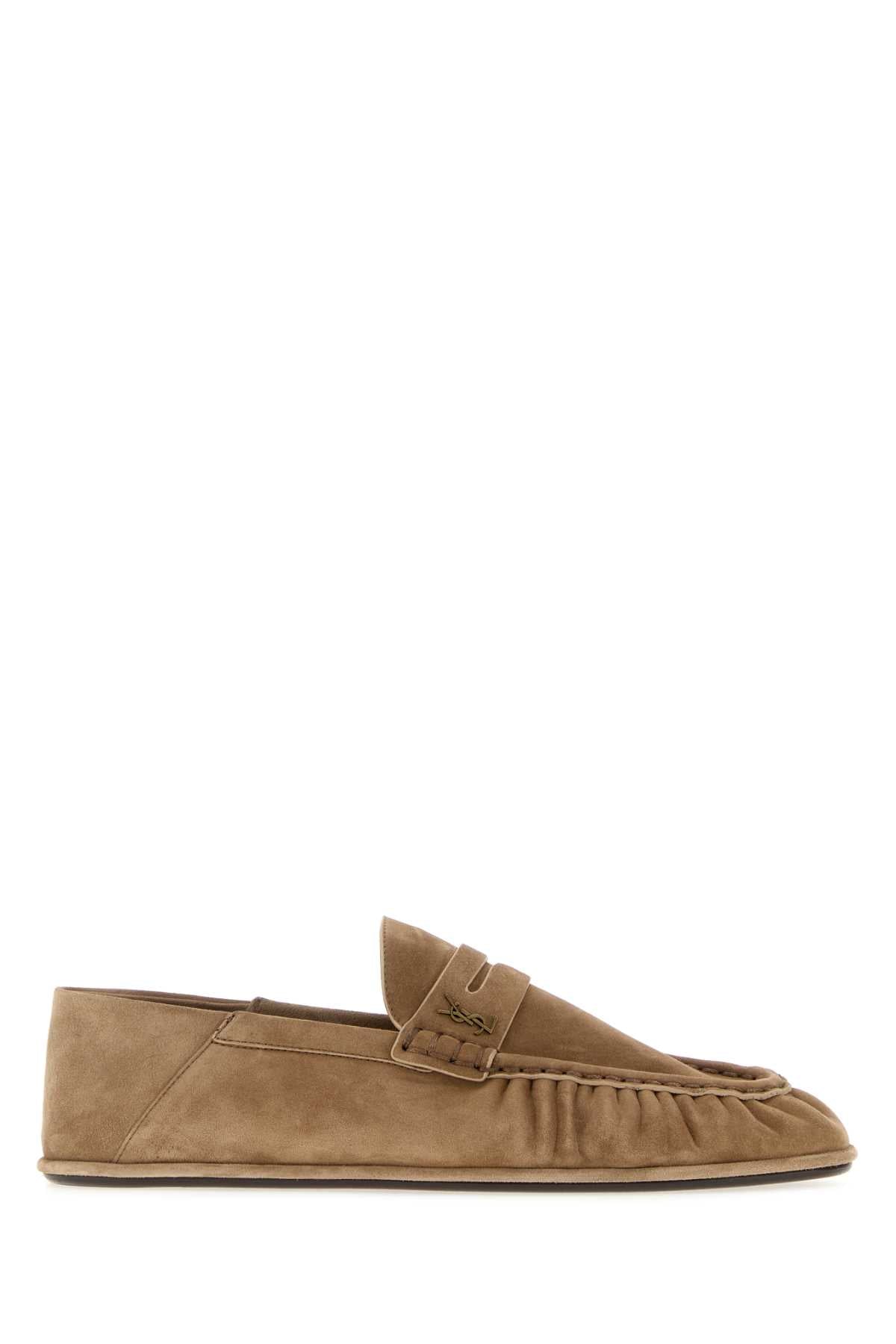 Saint Laurent Men Cappuccino Suede Le Loafer Loafers SAINT LAURENT