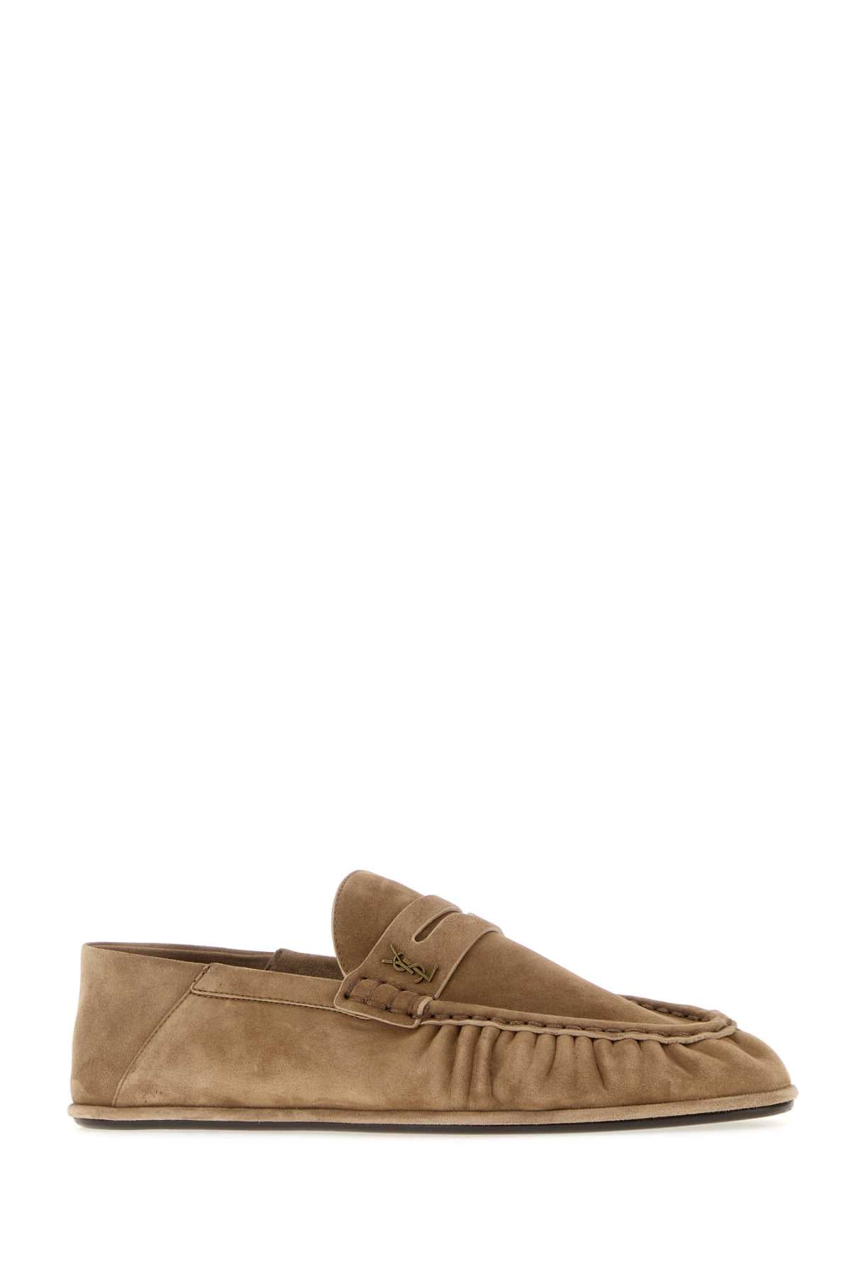 Saint Laurent Men Cappuccino Suede Le Loafer Loafers SAINT LAURENT