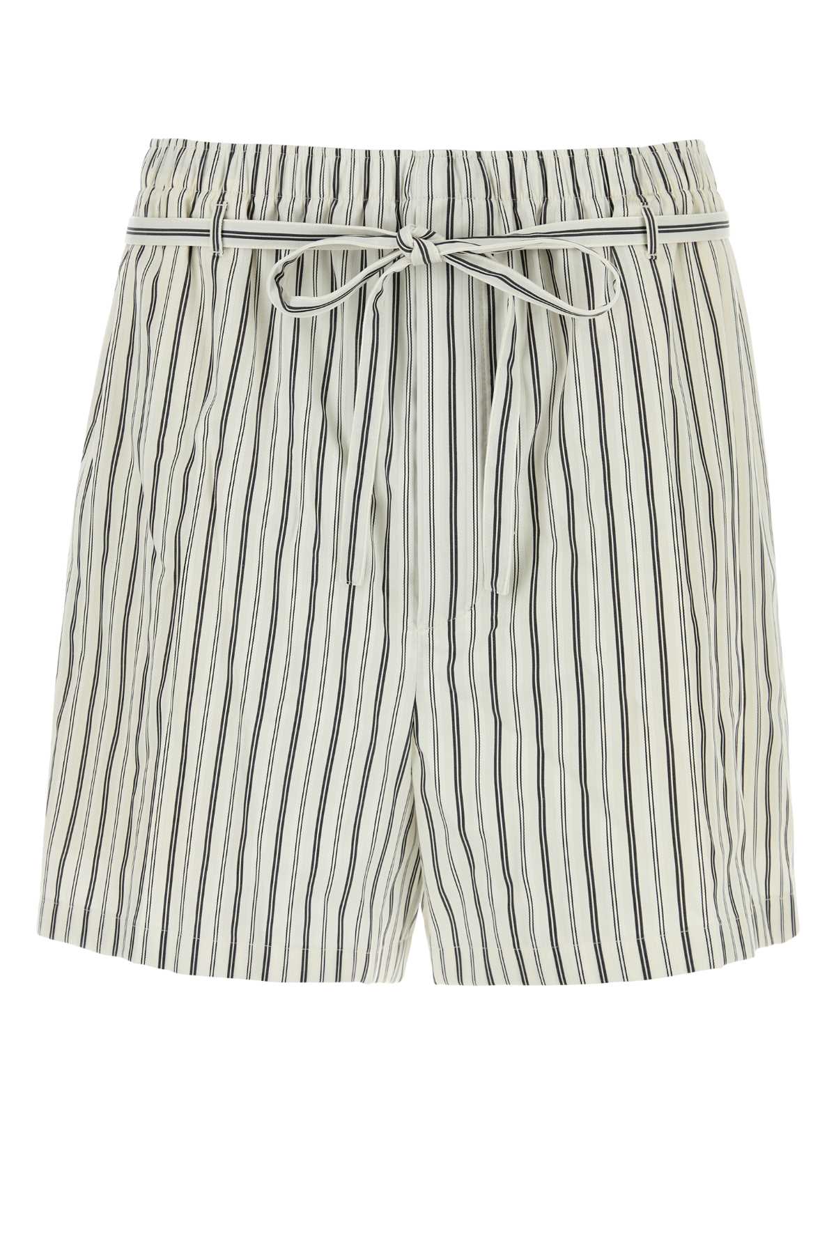 Saint Laurent Men Embroidered Poplin Bermuda Shorts SAINT LAURENT