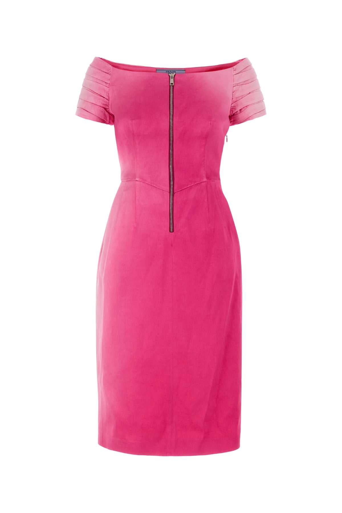 Prada Women Fuchsia Duchesse Dress PRADA