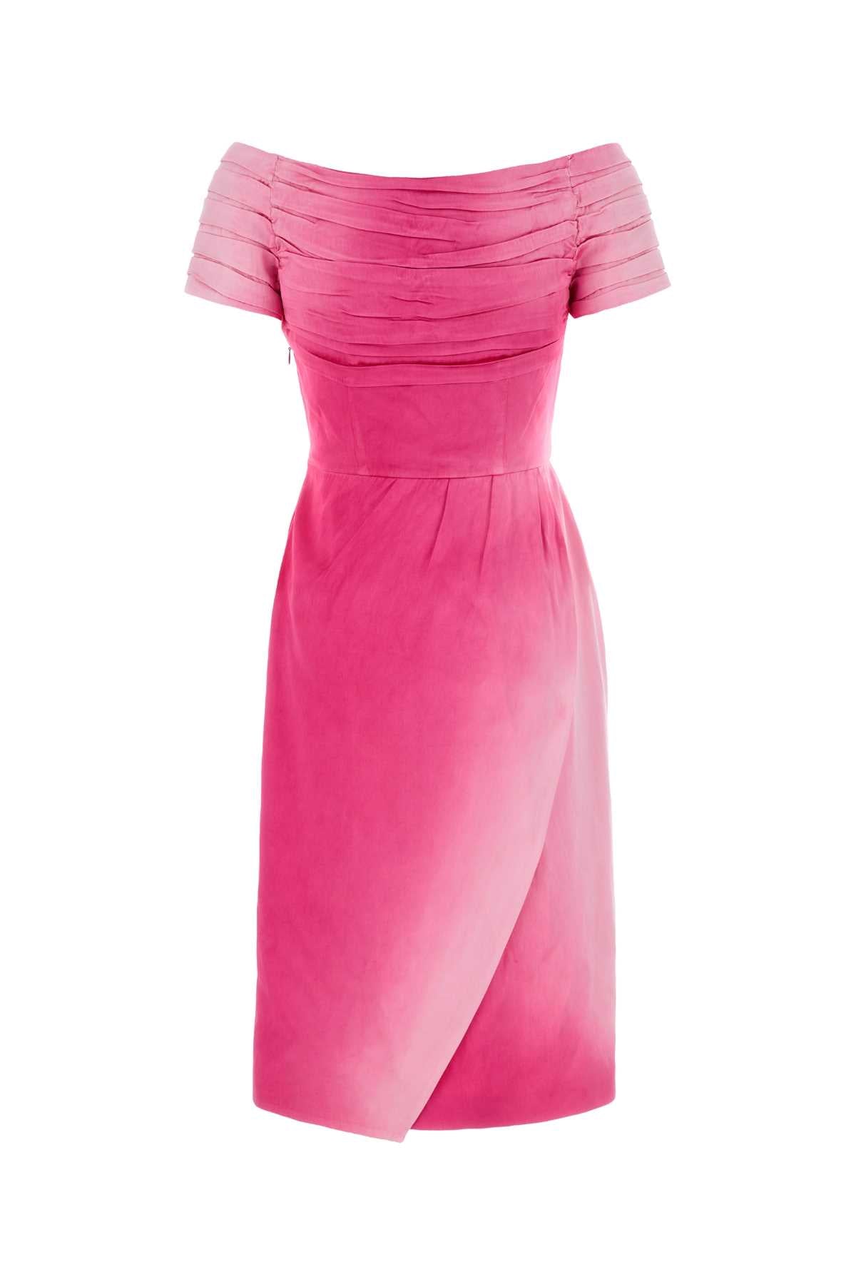 Prada Women Fuchsia Duchesse Dress PRADA