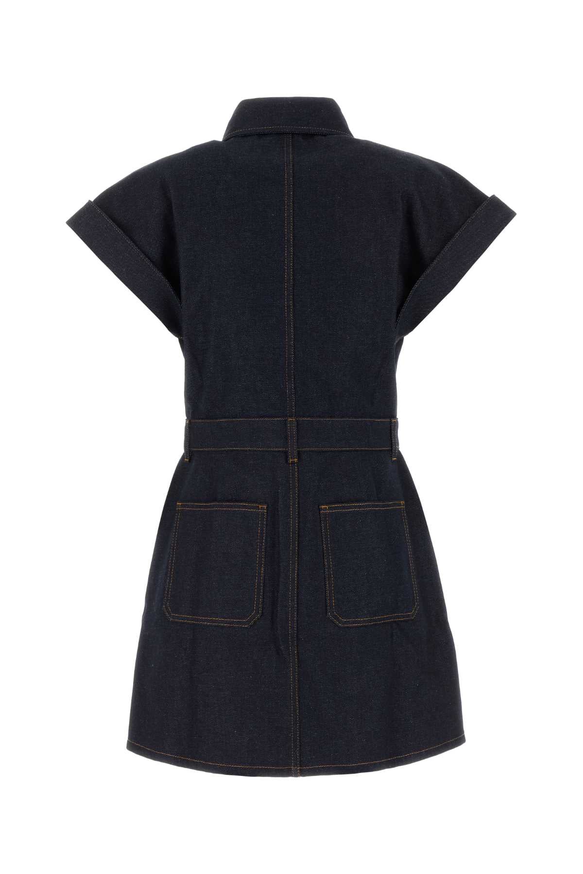 Givenchy Women Denim Shirt Mini Dress GIVENCHY