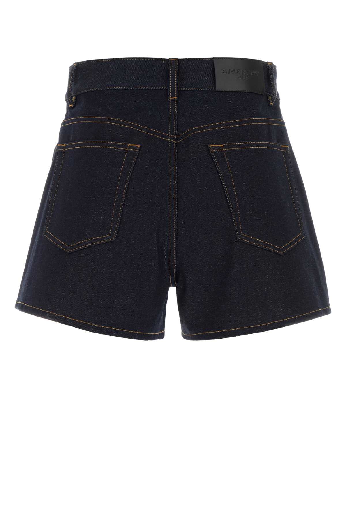 Givenchy Women Blue Denim Shorts GIVENCHY