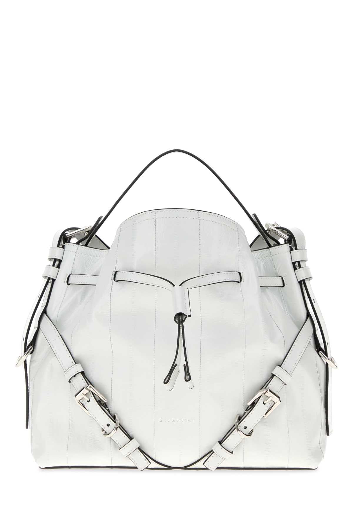 Givenchy Women White Leather Small Voyou Bucket Bag GIVENCHY