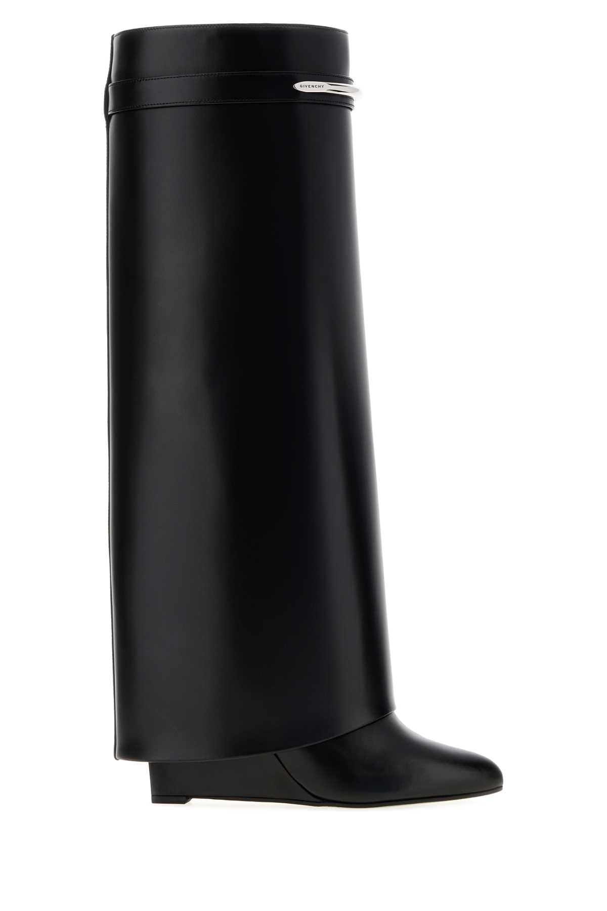 Givenchy Women Black Leather Shark Boots GIVENCHY