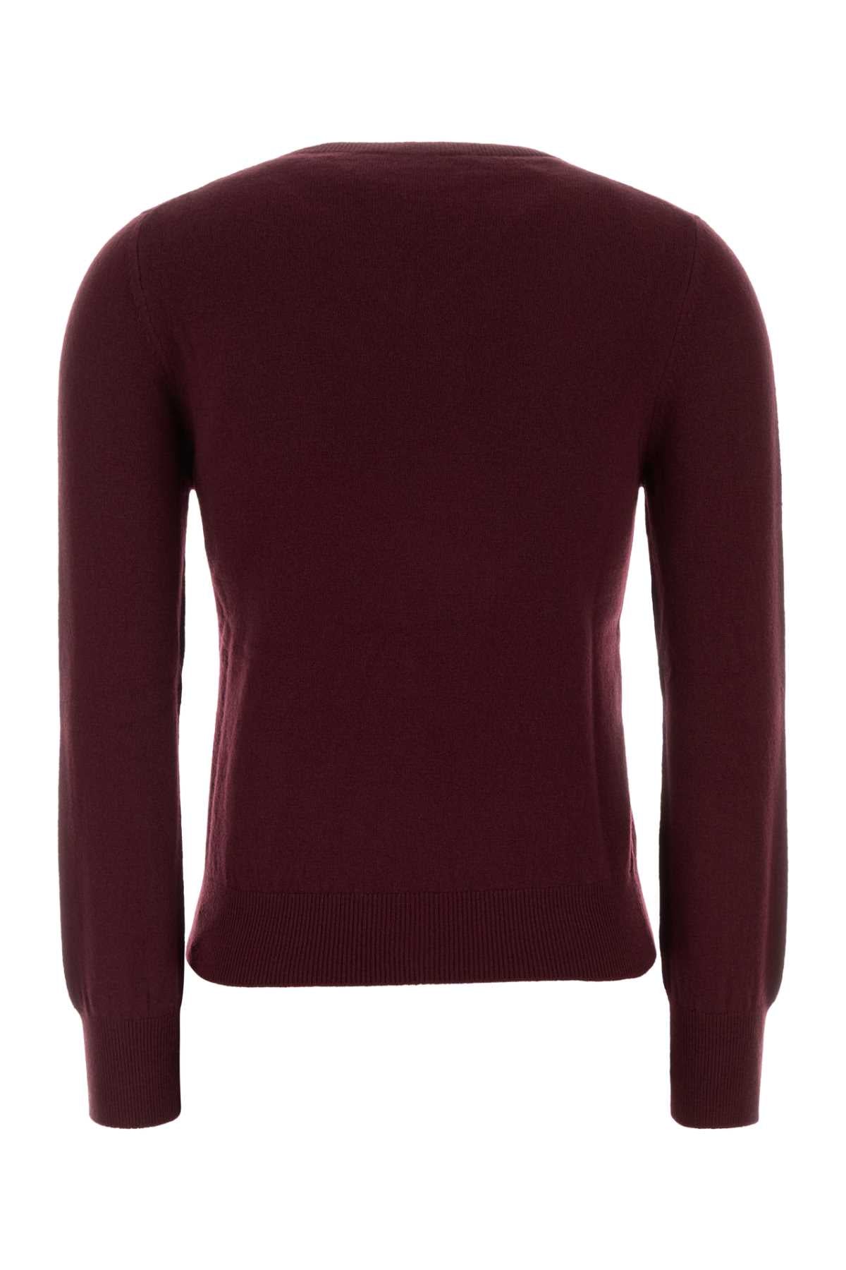 Miu Miu Women Burgundy Wool Sweater MIU MIU
