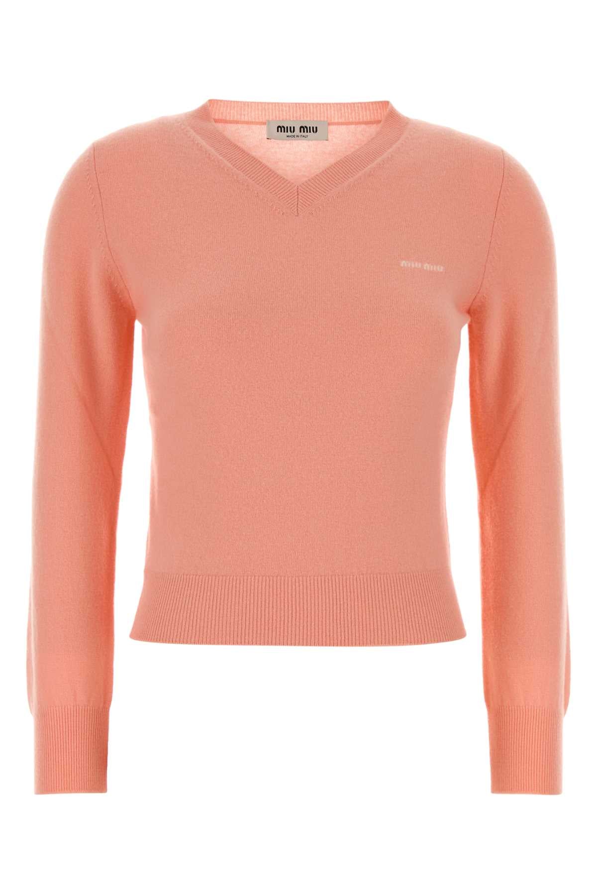 Miu Miu Women Salmon Wool Sweater MIU MIU