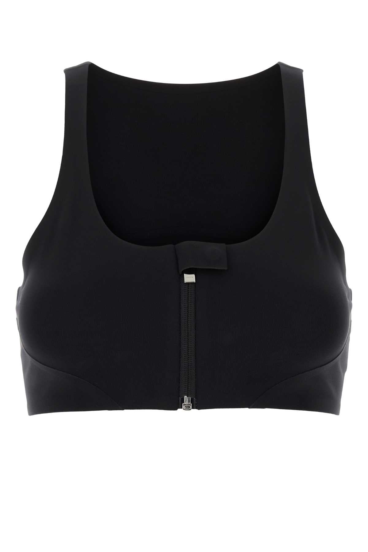 Alaia Women Black Stretch Nylon Bra ALAIA