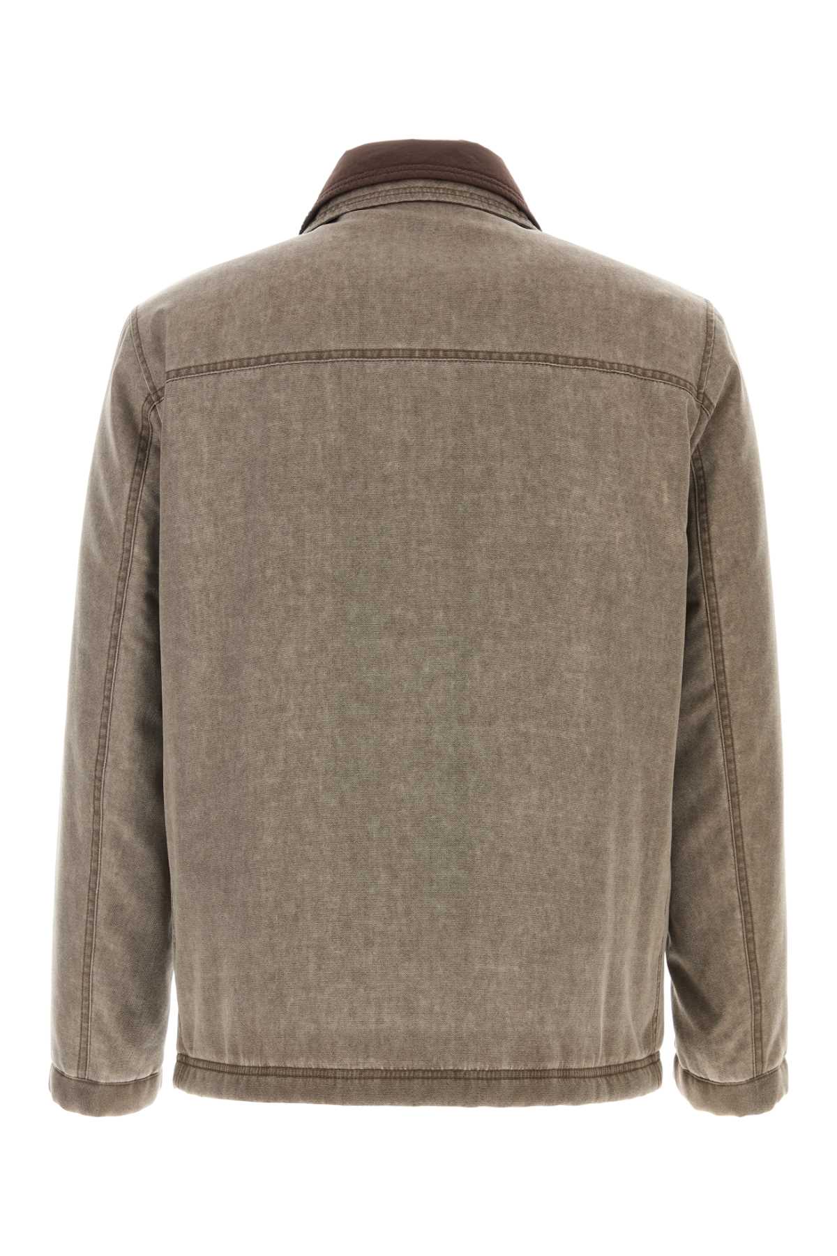 Fay Men Cappuccino Canvas Jacket FAY