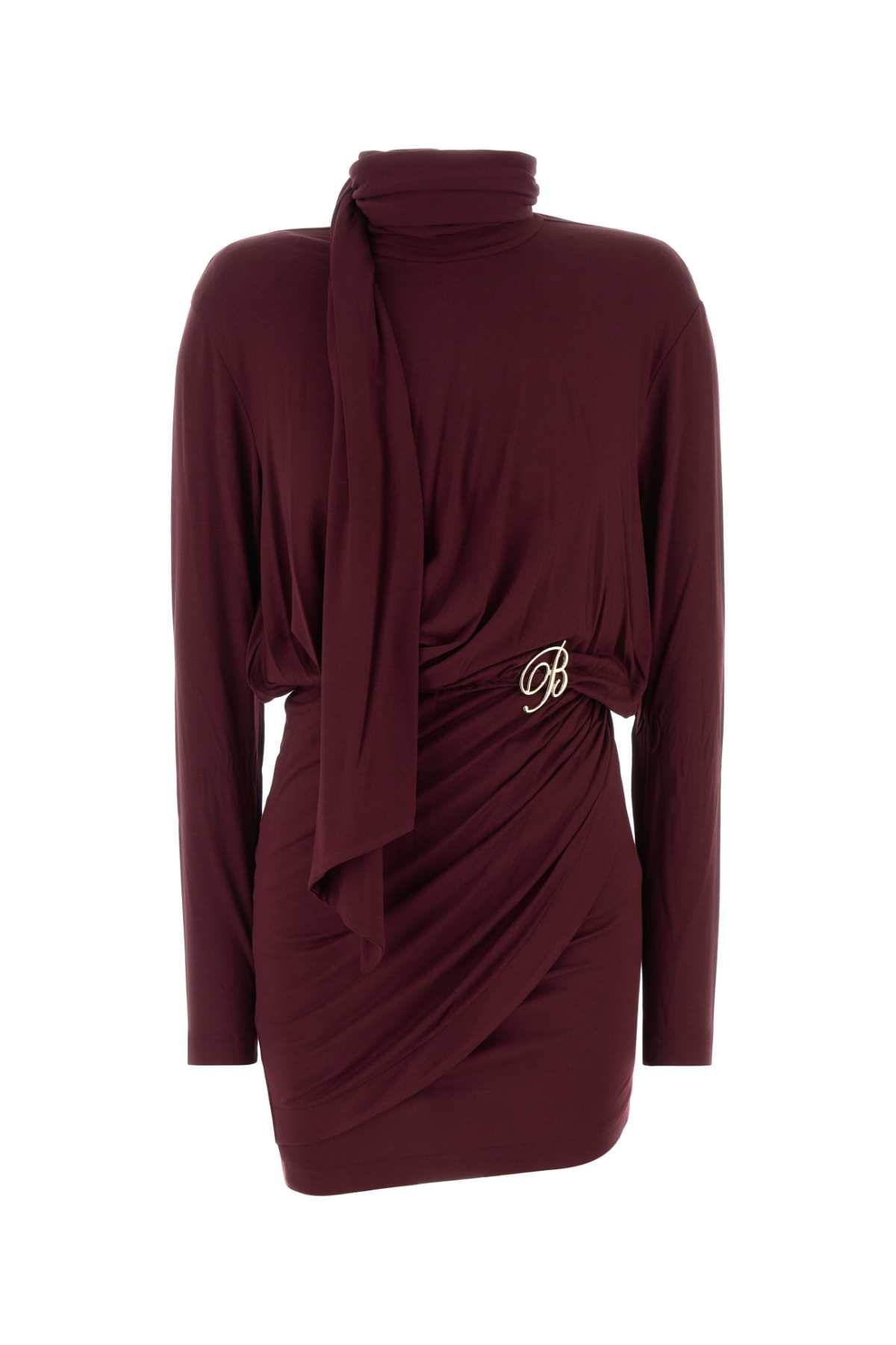 Blumarine Women Burgundy Jersey Dress BLUMARINE