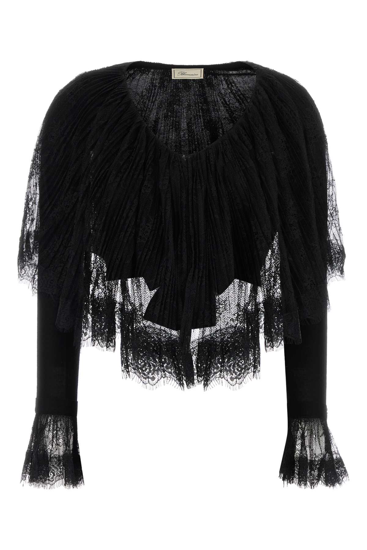 Blumarine Women Black Wool Cardigan BLUMARINE