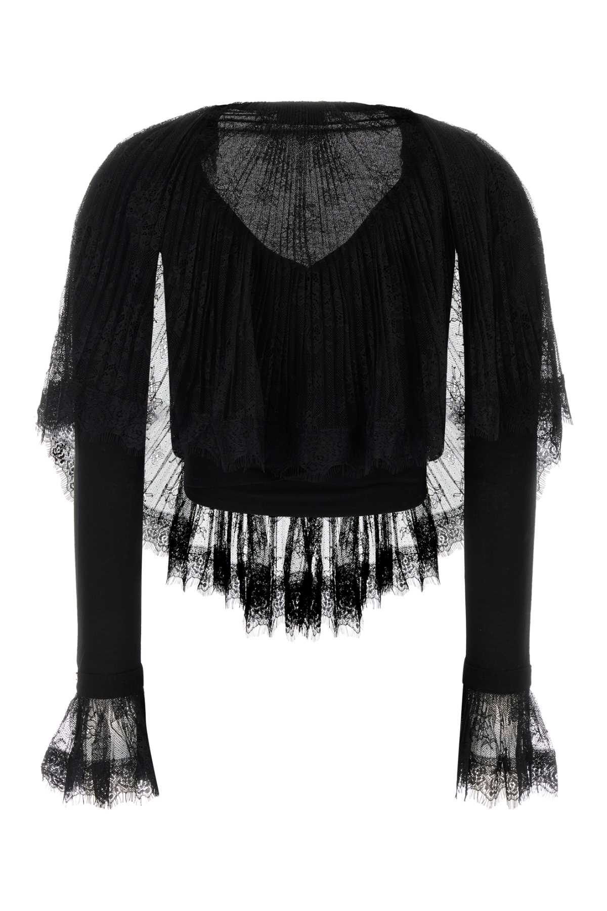 Blumarine Women Black Wool Cardigan BLUMARINE