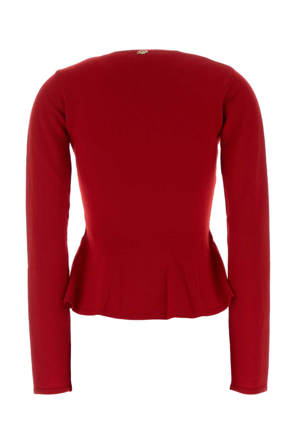 Blumarine Women Red Wool Sweater BLUMARINE
