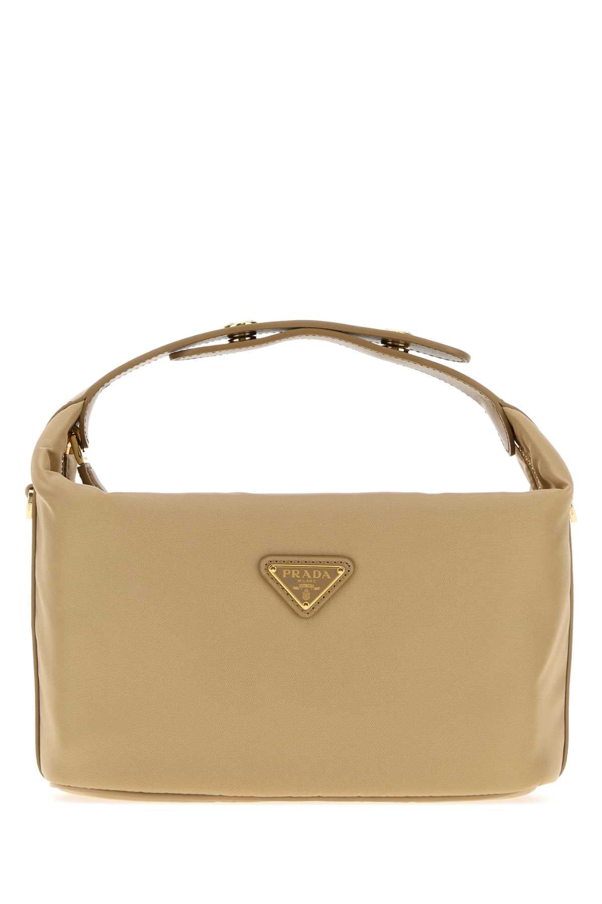 Prada Women Beige Re-Nylon Mini Prada Cherie Handbag PRADA