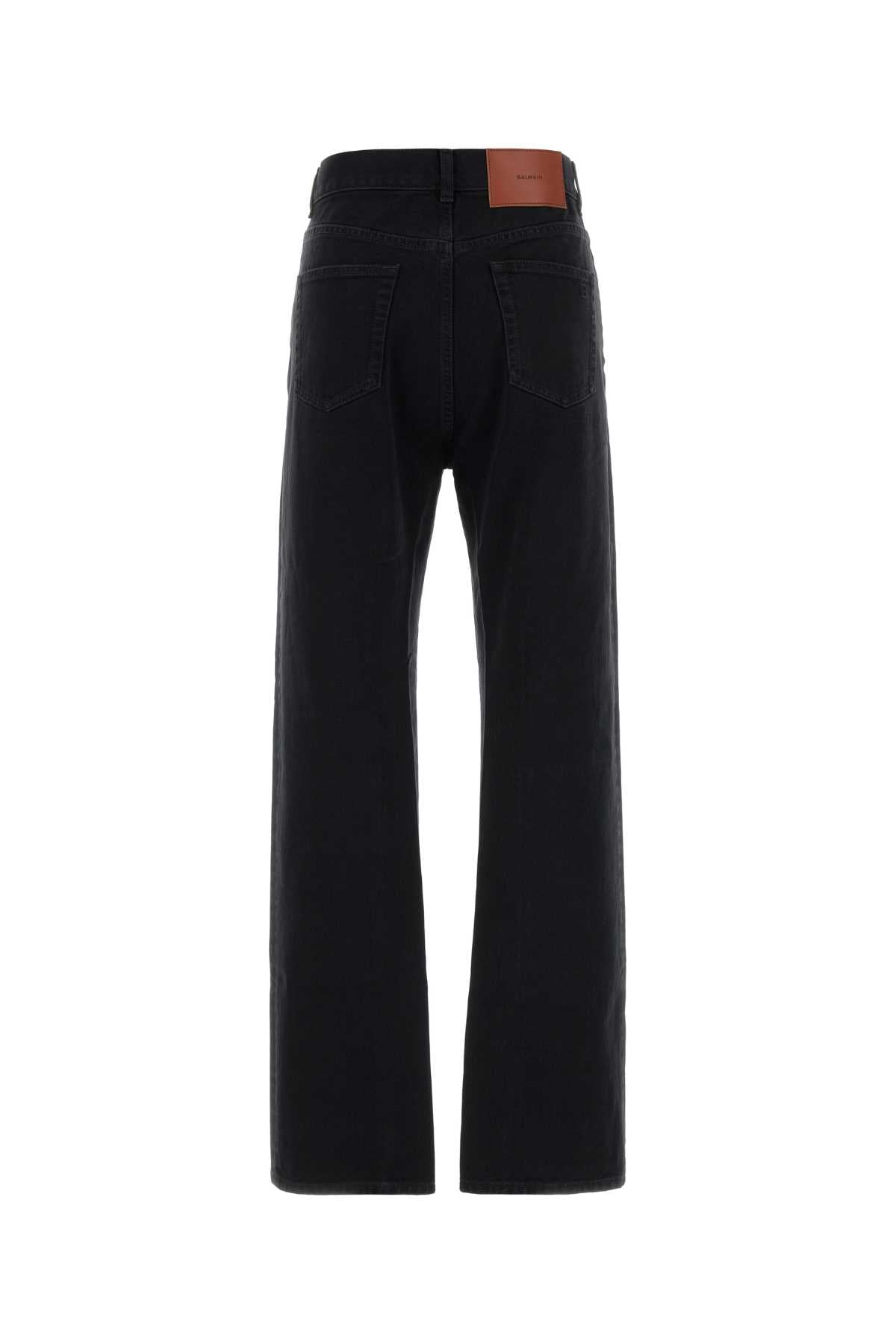 Balmain Women Black Denim Jeans BALMAIN