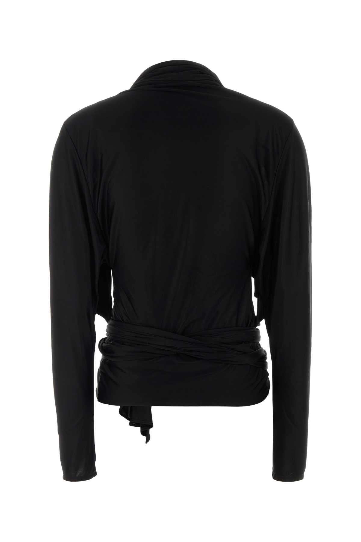 Balmain Women Black Viscose Blouse BALMAIN
