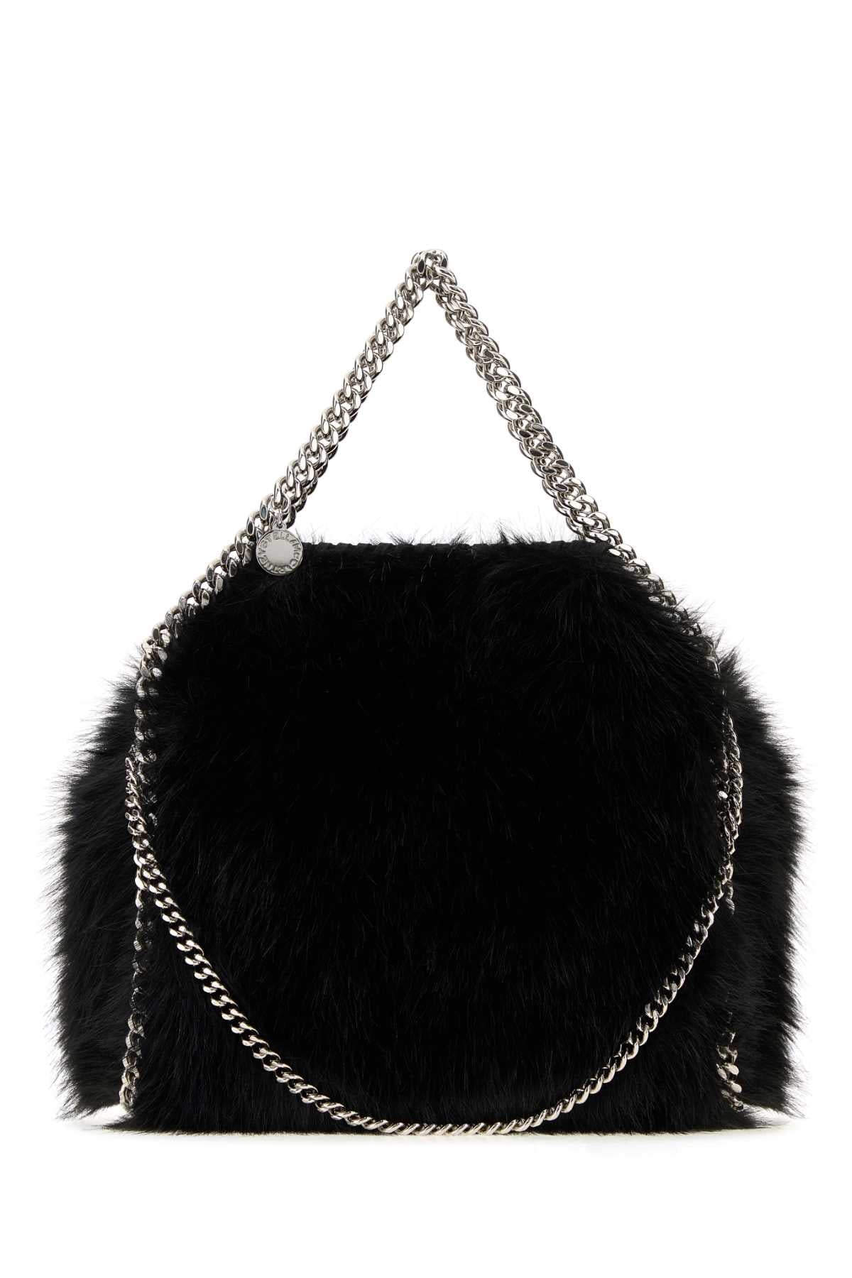 Stella Mccartney Women Black Eco Fur Falabella Handbag STELLA MCCARTNEY