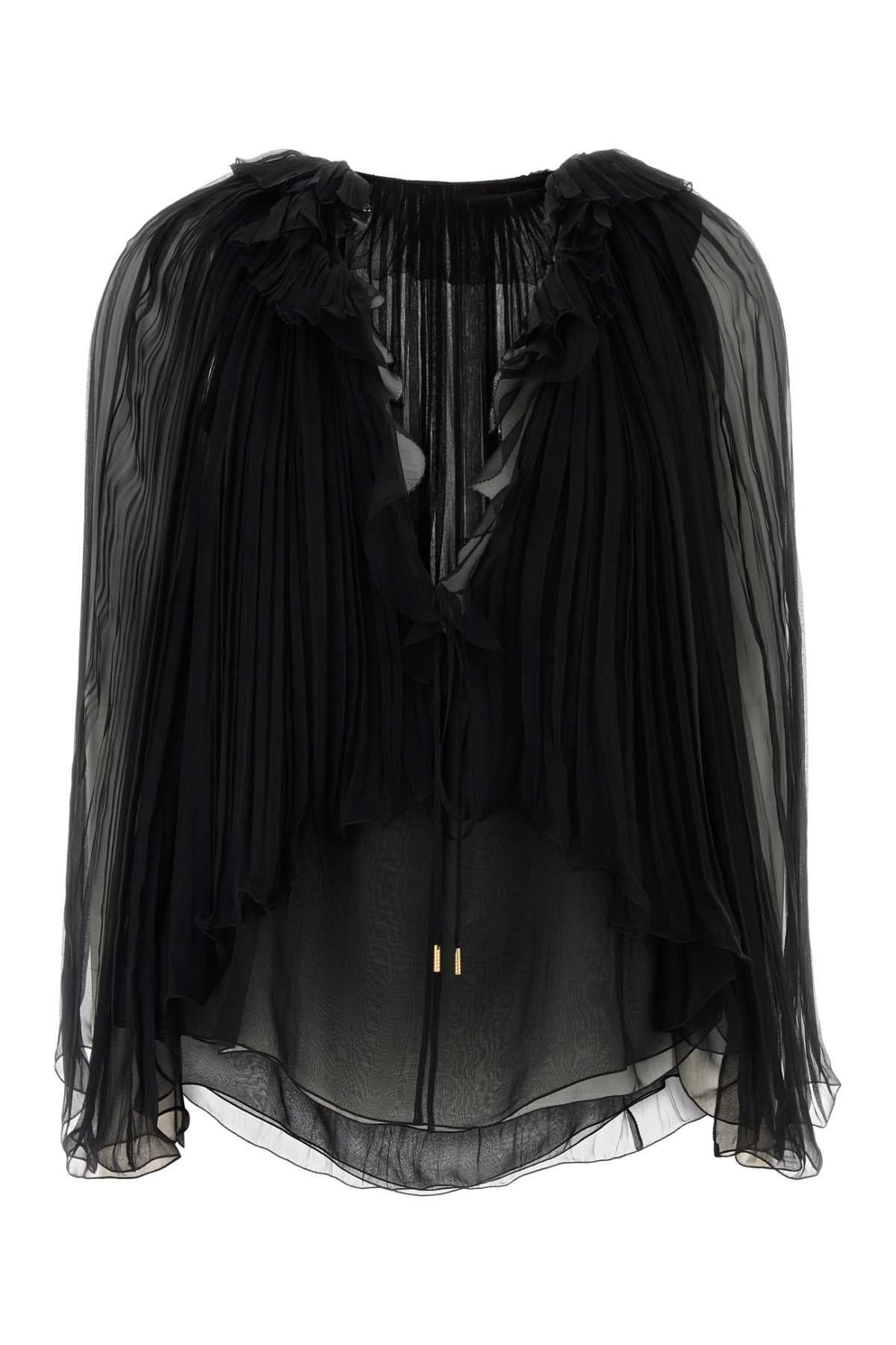Alberta Ferretti Women Black Crepe Blouse ALBERTA FERRETTI
