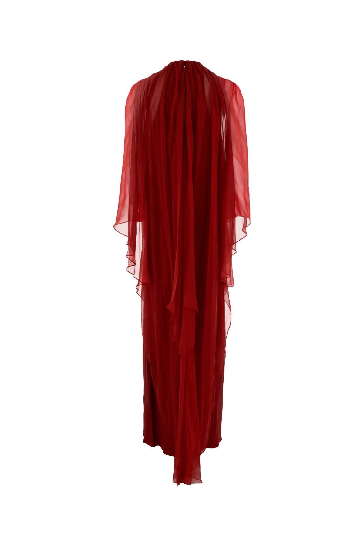 Alberta Ferretti Women Red Crepe Long Dress ALBERTA FERRETTI