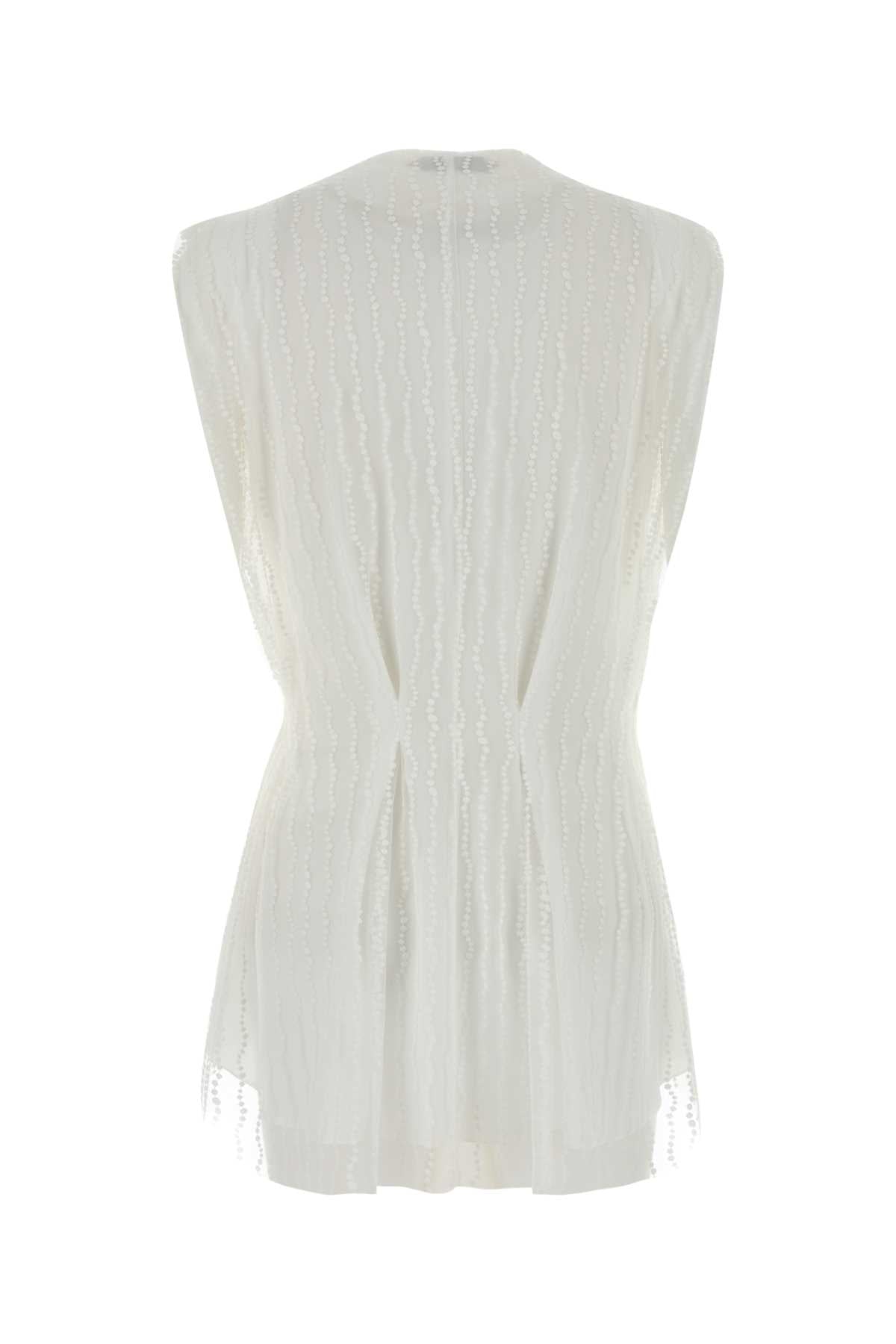 Alberta Ferretti Women White Mesh Top ALBERTA FERRETTI
