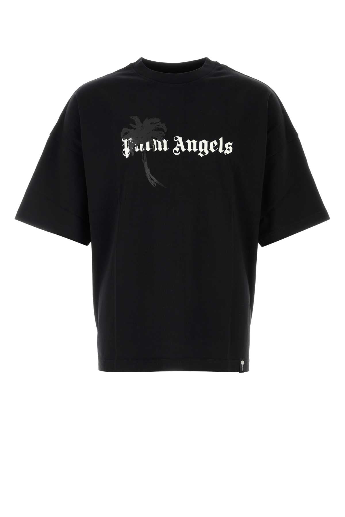 Palm Angels Men Black Cotton T-Shirt PALM ANGELS
