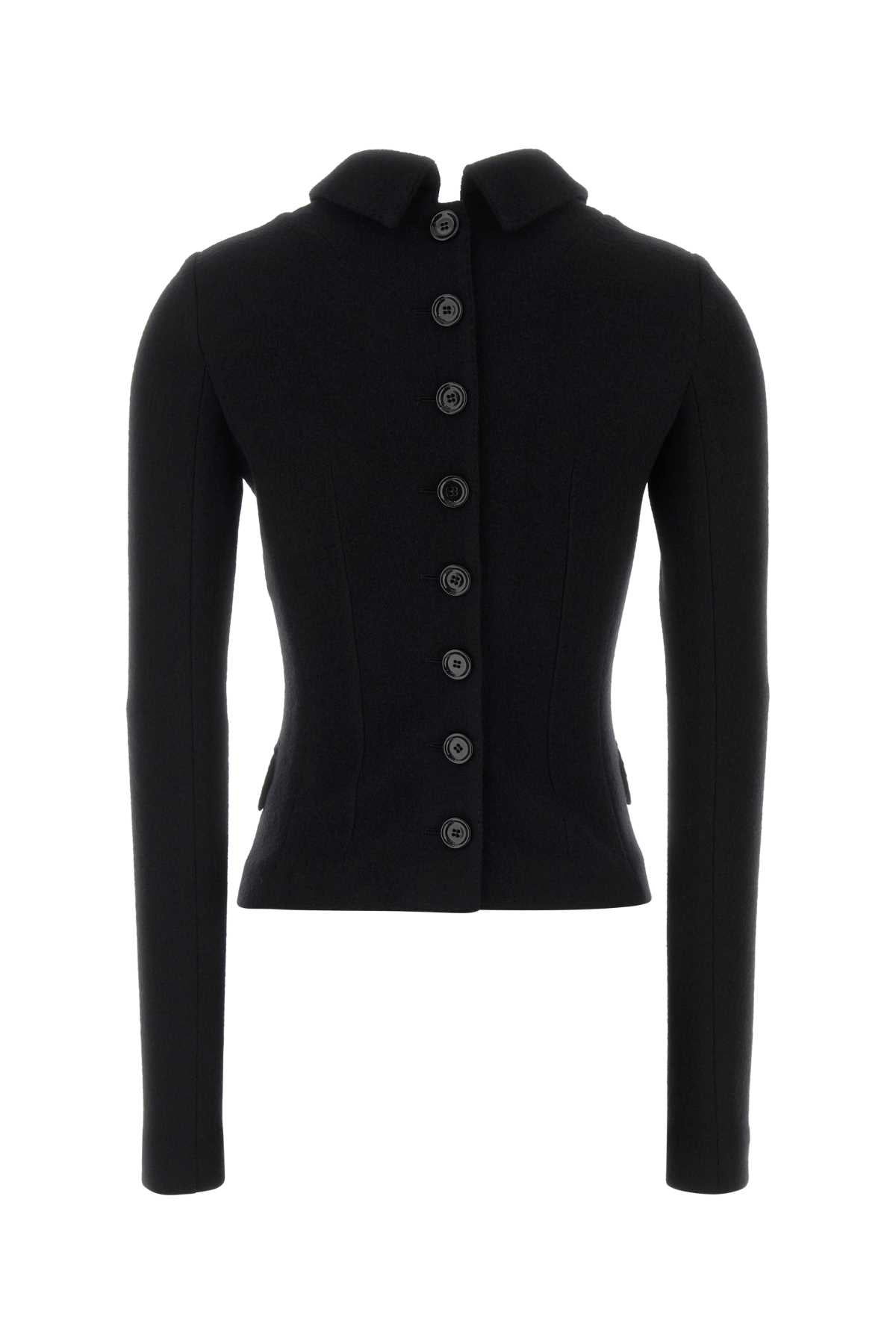 Dolce & Gabbana Women Black Wool Blazer DOLCE & GABBANA