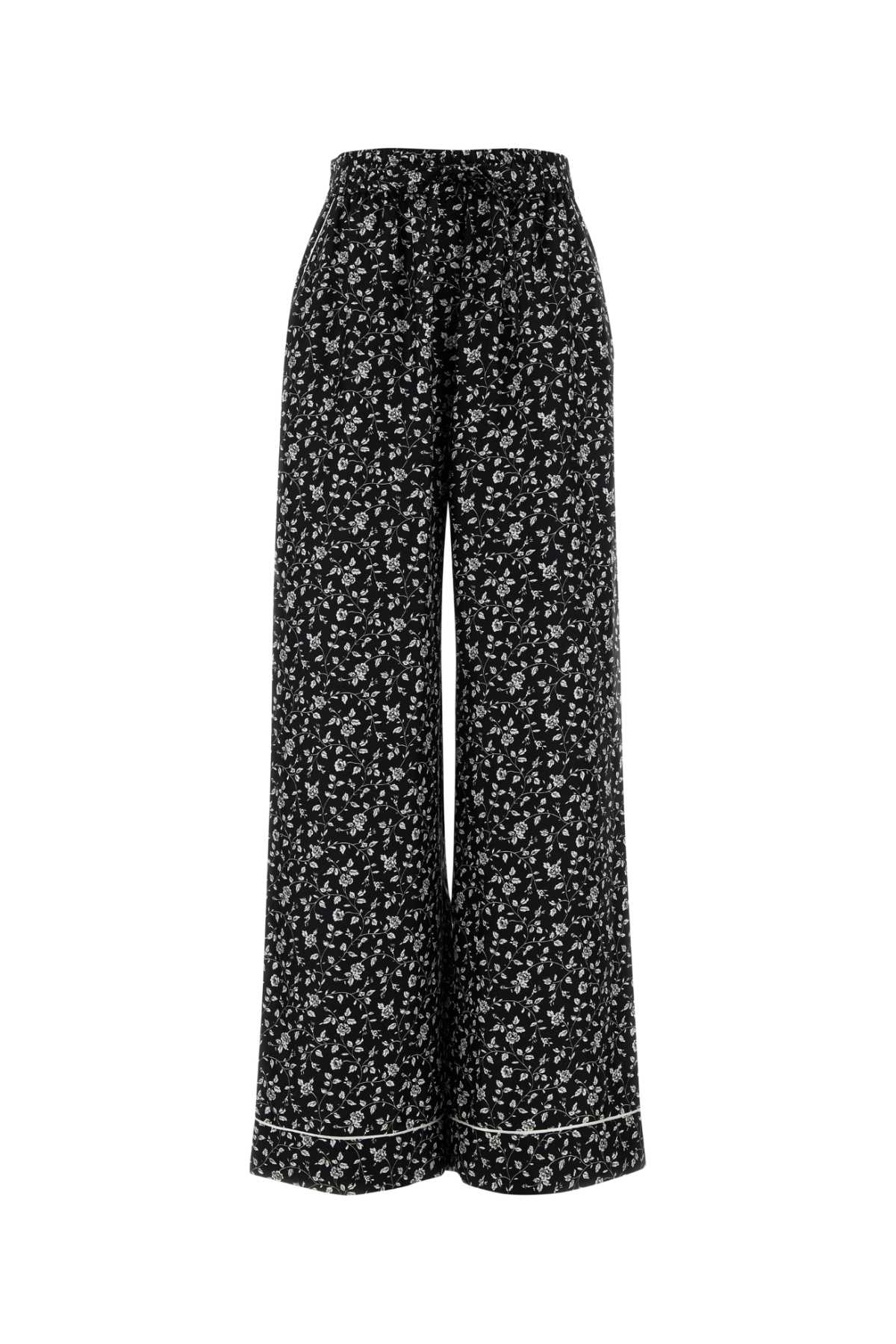 Dolce & Gabbana Women Printed Silk Pyjama Pant DOLCE & GABBANA