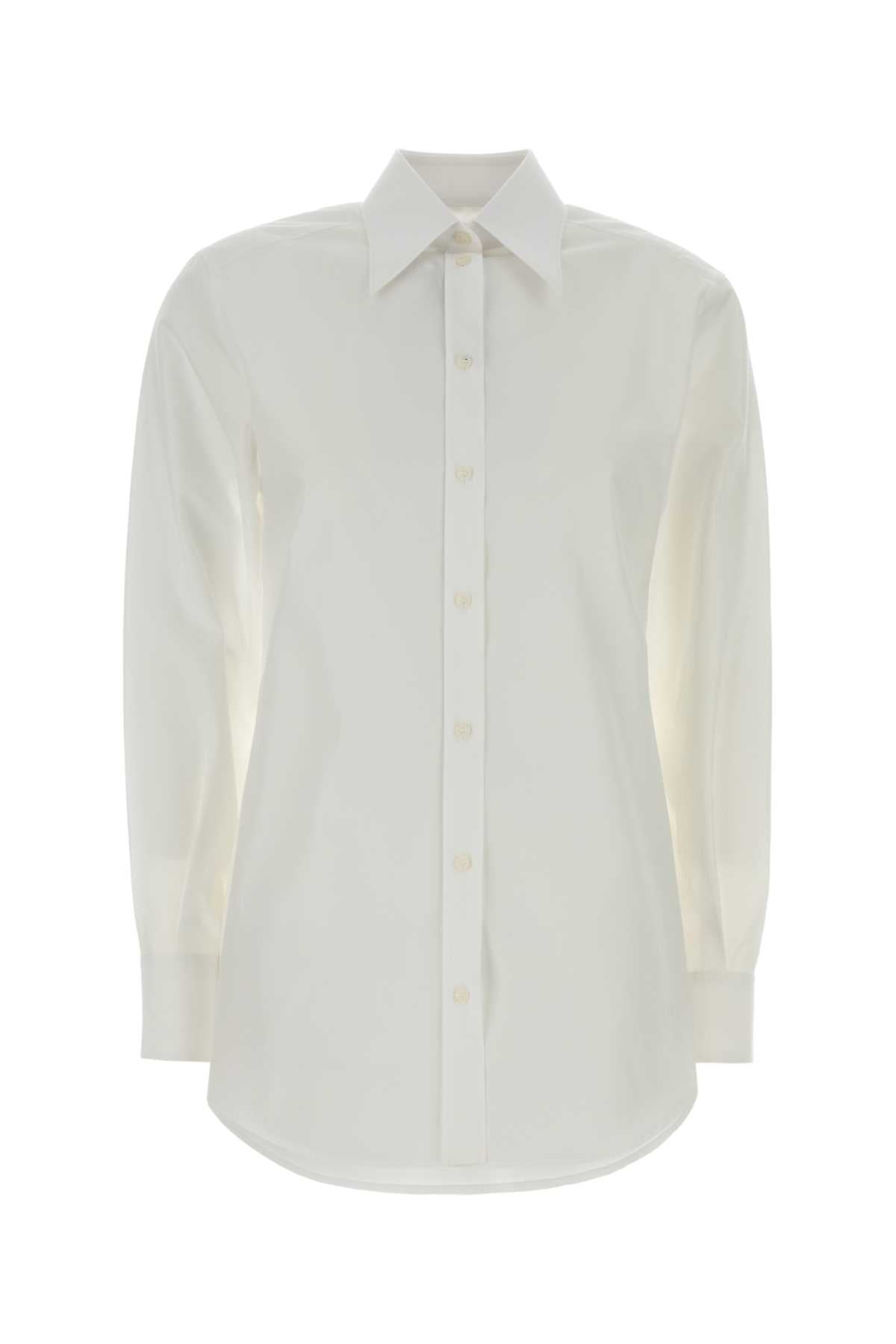 Dolce & Gabbana Women White Poplin Shirt DOLCE & GABBANA