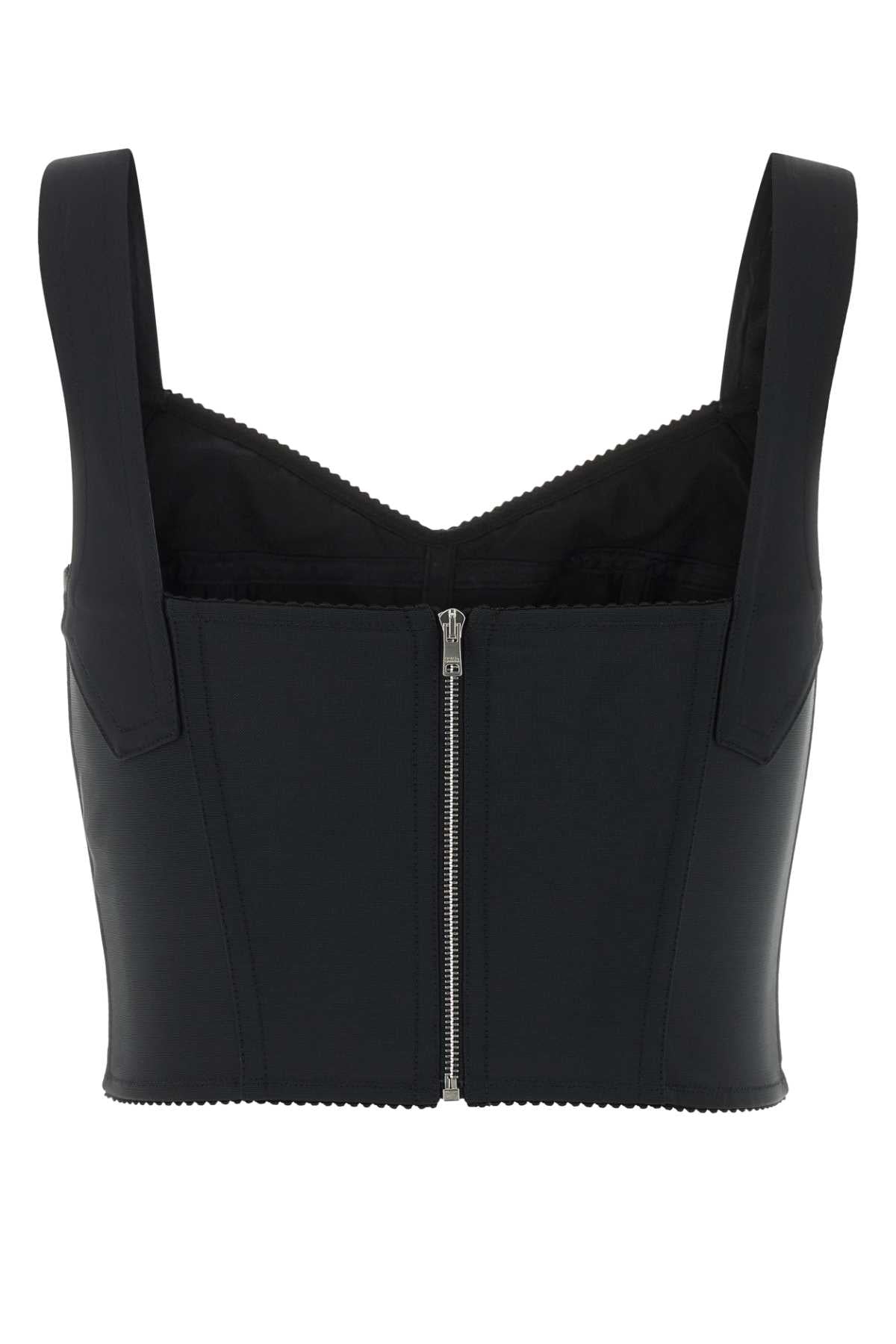 Dolce & Gabbana Women Black Stretch Nylon Blend Bodice DOLCE & GABBANA