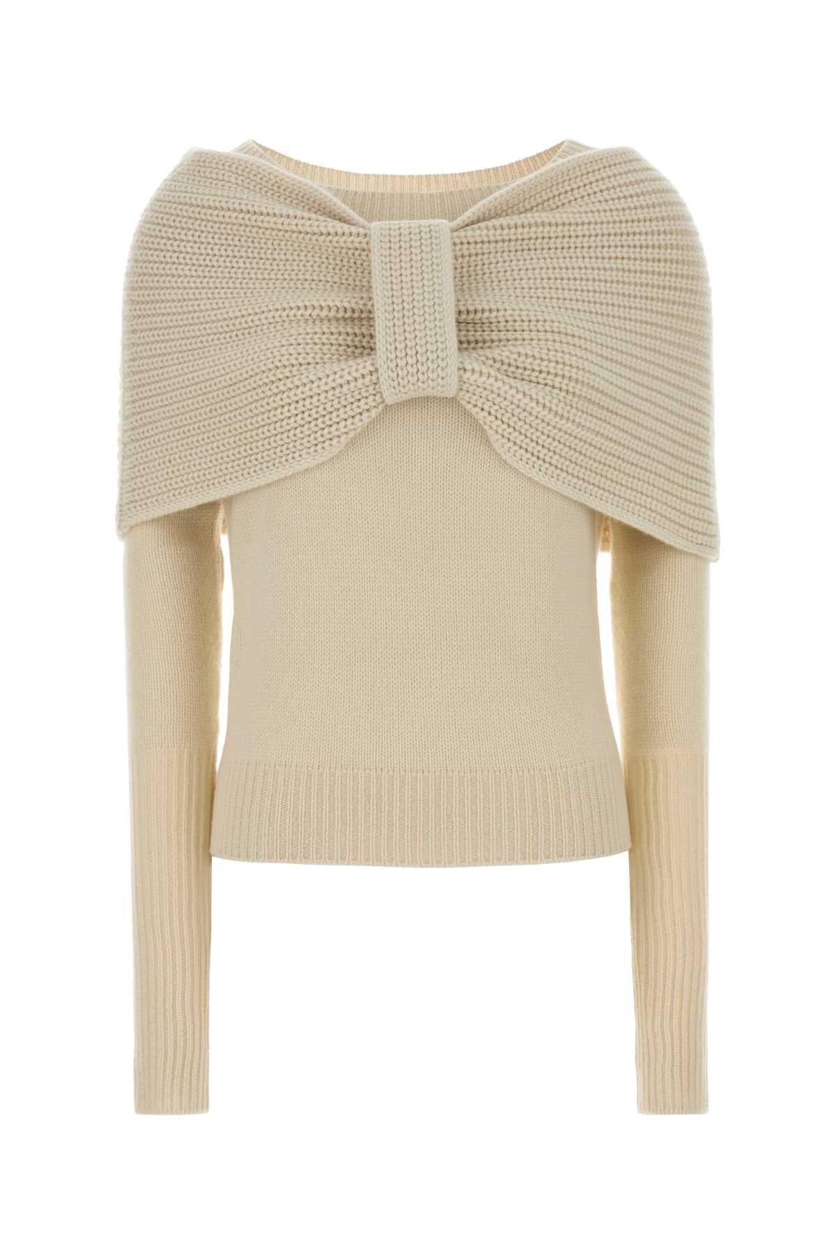 Ermanno Scervino Women Sand Cashmere Sweater ERMANO SCERVINO