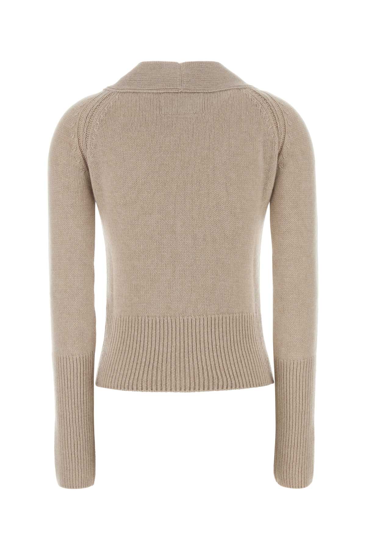 Ermanno Scervino Women Sand Cashmere Cardigan ERMANO SCERVINO