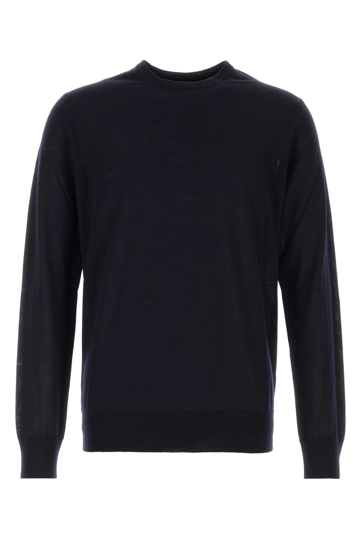 Giorgio Armani Men Midnight Blue Wool Sweater GIORGIO ARMANI